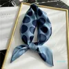 Scarves Summer Women Silk Square Scarf Dot Shawl Hijab Wrap Pashmina Bandana Lady Foulard Print Spring Neckerchief 2021