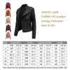 Spring Women's Leather Jacket Slim Turn-down Collar Short PU Leather Jacket Women Zipper Motorcycle Jackets Outwear Female 210923