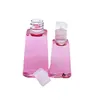 Garrafa plástica do animal de estimação de 30ml 60ml com tampa de aleta Bottles do desinfetante da mão vazio Recipiente cosmético recarregável para a embalagem líquida da loção