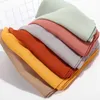 Cotton scarves 23 colors plaid shawl women's casual ladies headscarves wholesale large and small fur ball