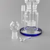 In stock hookah glass water pipe 13" tall green color bong come with 18mm female bowl