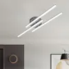 2022 neue LED Deckenleuchte 12W 18W 24W Parallel Gerade Linie Moderne Lichter Aluminium Schlafzimmer Anhänger Lampe für Wohnzimmer AC 85-265V