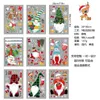 Christmas gnome static window glass paste scene decorate Santa Claus wall stickers