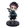 6 sztuk / zestaw 6-8cm Anime Demon Slayer Action Figury Kimetsu No Yaiba Rysunek Kamado Tanjirou Nezuko Zenitsu Inosuke PVC Model Zabawki X0526