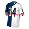 WALTER PAYTON # 34 1985 Split Legacy Jersey a cousu coutume tout numéro de nom Jersey de football