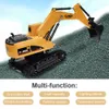 1:24 RC Trucks Mini Fernbedienung Bulldozer Legierung Kunststoff Technik Auto Müllwagen Kran Elektrische Bagger Spielzeug 220107