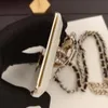 Hanger Kettingen Hoge Mode Goud Kleur Chunky Chain Card Big Holder Ketting voor Vrouwen Elegante Spiegel Colla Sieraden Gift