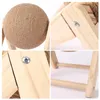 Wooden Pet Cat Catch Scratch Ball Sisal Rope Ball Pet Interactive Play Toy Cat Grinding Paws Scratcher Climbing Frame for Cat 210929