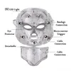 7 Färg LED -ljusterapi ansiktsskönhetsmaskin LED FASEAL NECAL MASK med mikroström för hudblekning enhet5009267