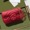 Designer Brand Top Quality Red Super Mini Wave Hearts Borsa trapuntata con codice Data Codice Genuine Leather Donne Shoulder Crossbody Cinturino Borse Borse Borse