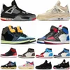 Jumpman 4 4S 농구화 1 1 1s 높은 녹청 대학교 블루 돛 흰색 자란 불린 레드 남성 스포츠 운동화 여성 트레이너