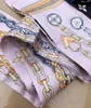 Marca de luxo lenços femininos designer bandana moda bolsa envoltório cachecol material seda alta qualidade tamanho 8*120cm lenço a70r