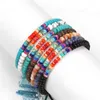 Handgemaakte natuurlijke blauwe koffie rondelle steen armband mannen vrouwen mode elastische abacus kralen steen pulsera armband sieraden geschenken