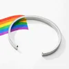 Mm Pride Braccialetti rigidi Lesbiche Gay Gioielli in acciaio inossidabile smaltato