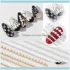 Nail Salon Health Beautynail Art Decoraciones Xzm Cadena de decoración Aessories Sticker Suministros profesionales de bricolaje Pearl Lady Fashion Drop Deli