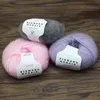 1PC 0.9mmX260m 25g / Ball Mohair Fil Crochet Bébé Laine Fil À La Main DIY Pour Gants Tricotés Écharpe Pull Chapeau Couture Fourniture Y211129