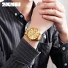 Skmei Mens Watches Top Brand Luxury Golden Quartz Watch Men 3bar Waterproof Date Display Stainless Steel Strap Wristwatches 9193 Q0524