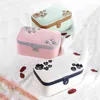 Jewelry Box High-capacity Ring Earrings Necklace Storage Cosmetics Beauty Container Double-layer PU Leather 210423