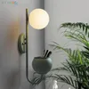 Designer Light Ball Wall Lamps Modern Nordic Living Room Study Bedroom Lights Warm Bedside Macarons Plant Hängande fixturer