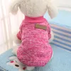 Odzież psa Sweter Pet Cat Coat Puppy Costume Ubrania Kolorowa Bawełna 2021 Ciepłe stroje zimowe Dostawy