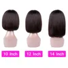 Lace Wigs Short Bob Wig Real Hair With Bangs Straight Brazilian For Black Women Human Glueless Pixie Cut Remy