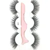 Nowy 3Pairs Mix Style Fałszywy 3D Mink rzęsy Eye Lashes Fałszywe rzęsy Mink rzęsy Przedłużanie Rzęs Eyelash Picker Aplikator Narzędzia Makeup przez HOPE12