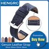 Handmade Retro Genuine Leather Watchbands For Panerai 22mm 24mm Men Watch Strap Metal Buckle Accessories Wrist Band