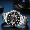 Sport horloges heren luxe merk curren roestvrij staal quartz horloge chronograaf datum polshorloge mode zakelijke mannelijke klok Q0524
