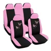 Car Seat Covers Universial For 5 Automobile Cover Protector Soft Fabric Embroidery 3D Butterfly Pattern Auto Cars SUV299y