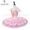 Adult Professional Ballet Tutus Cream Pink Platter Performance Fairy Doll Pancake Tutus Women Classical Ballet Stage Costumes BT9055