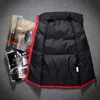 Mode Nieuwe Mens Winter Mouwloze Jas en Jassen Rood Zwart Heren Mouwloze Warm Down Vest Homme Winter Casual Jassen Y1103