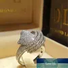 Anillos de boda Lujo Hombre Mujer Cristal Zircon Anillo de piedra Vintage 925 Conjunto de plata Promesa Compromiso para hombres y mujeres Precio de fábrica diseño experto Calidad Lo último