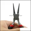 Pliers Jewelry Tools機器ミニプライヤーツールDIYのためのブラックハンドルでラウンドノーズ、ZYT0008ドロップデリバリー2021 1Ssto