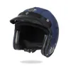 Motorcycle Helmets Retro Helmet Leather Open Face Capacete Para Motocicleta Cascos Racing Vintage With Bubble Len