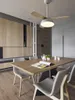 Lâmpada de ventilador de teto liderou o minimalista moderno com sala de jantar, quarto de família ventiladores elétricos