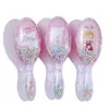 Filles enfants brosse à cheveux peigne accessoires bébé toilettage ensemble doux coussin d'air peignes de massage motif de bande dessinée paillettes brosse à cheveux M3466