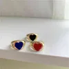 Alloy Planet Saturnus Heart Band Ringar European And American Fashion Vintage Nisch Design Öppna Justerbara Multicolor Love Ring Smycken Gåvor