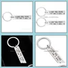 Keychains Fashion Aessories Ik hou meer van je de eind Creative Keyrings winnen koppels Keychain Roestvrij staal Key Holders Party Favor Drop