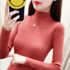 Winter Clothes Sweaters For Women Autumn Long Sleeve Women Sweater Turtleneck White Knitted Sweater Women Pullover D691 210426