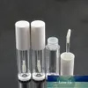 5ml Clear Empty Lip Gloss Tubes Mini Refillable Cosmetic Container Plastic Sample Vials White Cap DIY Tool lip glaze bottle Factory price expert design Quality