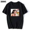 Mia khalifa seksowna koszulka Summer Męski Krótkie rękawe O bawełniane tshirt Tshirt Hip Hop Tees Tops Harajuku Streetwear Black Homme unisex