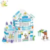 HUIQIBAO 351pcs Lilith Ice House Castle Building Blocks Girl Friends Castle Princess Figures Briques Jouets pour enfants X0902