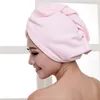 Hair Turban Towel Women Super Absorbent Shower Cap Quick-drying Towels Microfiber HairDry Bathroom HairCap Cotton 60*25cm WLL848