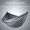 Camping Hammocks com mosquito Net Double Leve Nylon Hammock Home Quarto Lazy Swing Cadeira Praia Campeeiro Mochilas Zyy923