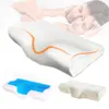 Kussen memory foam bed gel orthopedische nekbescherming langzaam rebound vlinder vormige gezondheid cervicale SD