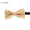 PU Soft Wood Bow Slipsar 14 färger 12 * 6cm Bowtie för män Bröllopsfest Julfader Dag Presentillbehör