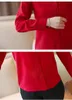 Moda Kobiet Bluzki Odwróć Kołnierz Biuro Damskie Topy Biała Bluzka Z Długim Rękawem Szyfonowa Bluzka Kobiety Koszule Blusas B951 210426