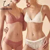 CIN Women Lace Bra Set Lingerie Sexy Underwear set Ladies lette VS soft Comfortable 211104