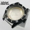 41mm black PVD watch case sapphire glass fit ETA 2836/Mingzhu DG2813/3804,Miyota 8205 /8215 /821A/82 series movement