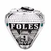 Anéis de cluster W34l atacado Philadelphia 2017 Eagles World Championship Ring Tide presentes de feriado para amigos